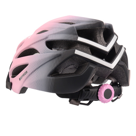 Kask Rowerowy Regulowany Szosowy Z Daszkiem METEOR Otwory Wentylacyjne	