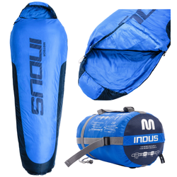 Ciepły Śpiwór Indus Mumia Turystyczny 220x80 cm METEOR