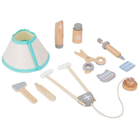 MAMABRUM Drewniany Zestaw Małego Weterynarza Torba + Akcesoria