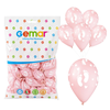 Balony Na Baby Shower Klasyczne Dziecięce Stópki Pudrowy Róż 13" 50 szt.