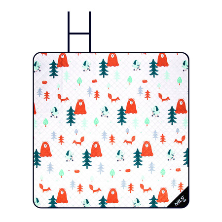 Koc Piknikowy Plażowy Wodoodporny Turystyczny Mata Z Izolacją 195x200 cm