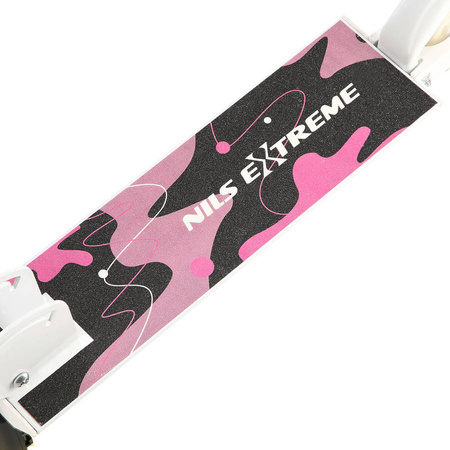 Hulajnoga Miejska Klasyczna Składana Dla Dzieci Regulowana Koła LED 120 mm