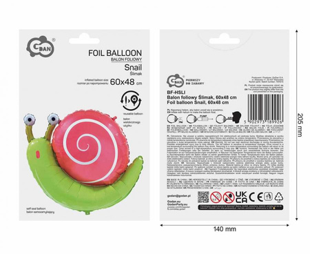 Balony Foliowy Ślimak Pszczółka Biedronka Na Przyjęcie Urodziny Zestaw