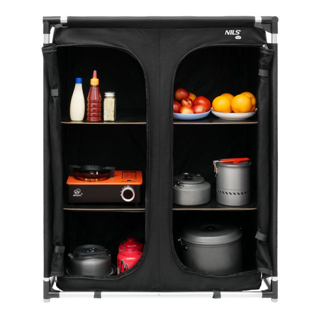 Szafka Turystyczna Kempingowa Ogrodowa Składana Przenośna Wolnostojąca NILS
