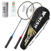 Zestaw 2 Rakiety Paletki Do Gry W Badmintona W Pokrowcu + 3 Lotki Nylonowe