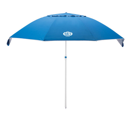2w1 Parasol Parawan Plażowy Ogrodowy Składany Filtr UV + Uchwyt NILS CAMP