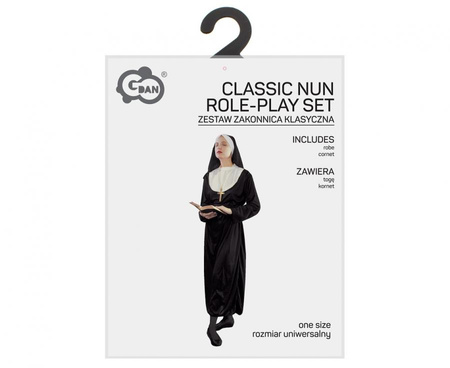 Strój Zakonnica Przebranie Halloweeen Habit Dla Kobiet Siostra Zakonna
