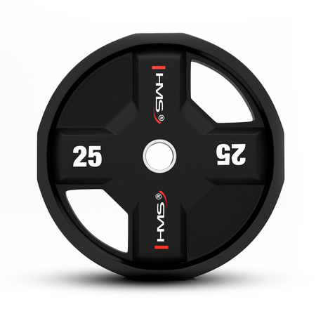 HMS Talerz Obciążenie Olimpijskie Na Gryf Sztangę Poliuretanowe 25 kg