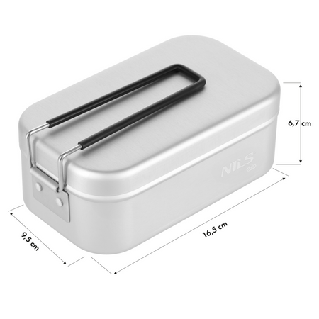 Menażka Turystyczna Harcerska Obiadowa Aluminiowa Z Przykrywką 500 ml NILS