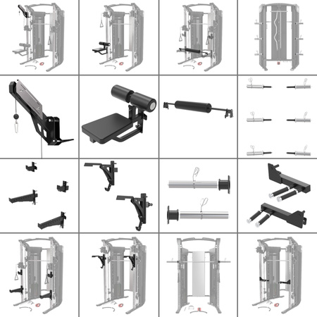 Atlas Wielofunkcyjny Suwnica Smitha Ze Stosem Do Ćwiczeń Siłowych Treningu