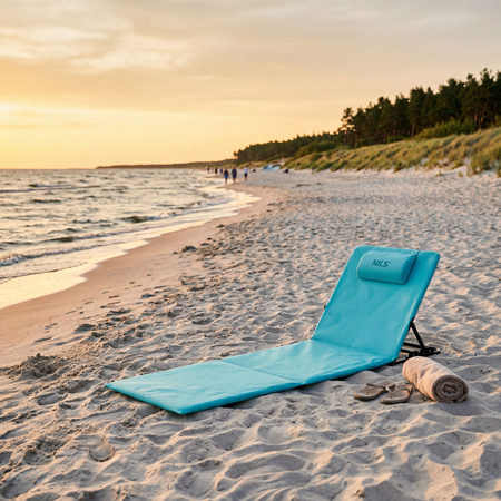 Mata Plażowa Z Regulowanym Oparciem Materac Karimata Na Kamieniste Plaże