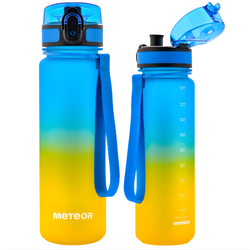 Butelka Sportowa Bidon Na Wodę Z Miarką Tritanowa Z Ustnikiem 500 ml METEOR