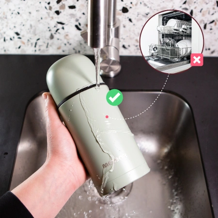 Termos Turystyczny Próżniowy Na Kawę Herbatę Napoje 750 ml 2 Kubki 24 H