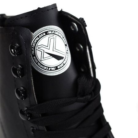 Wrotki Klasyczne Retro Kauczukowe Kółka Czarne Rekreacyjne Sznurowane NILS