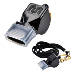 Gwizdek Bezkulkowy Plastikowy Ze Sznurkiem i Silikonowym Ustnikiem METEOR