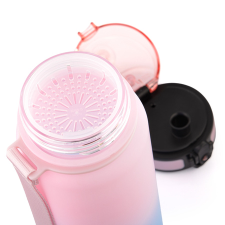 Butelka Sportowa Bidon Na Wodę Z Miarką Tritanowa Z Ustnikiem 800 ml METEOR