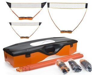 Zestaw 3w1 Siatka Do Gry W Badmintona Tenisa Siatkówkę W Walizce NILS