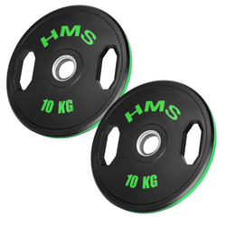Talerze Obciążenia Olimpijskie Na Gryf Sztangę Gumowany HMS Zestaw 2x10 kg