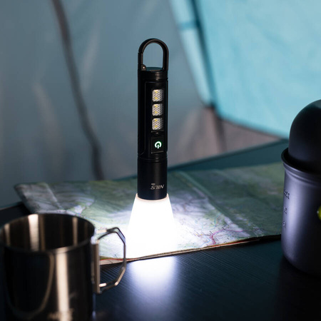 NILS Wodoodporna Latarka Turystyczna Ładowana USB LED 800 LM IPX4