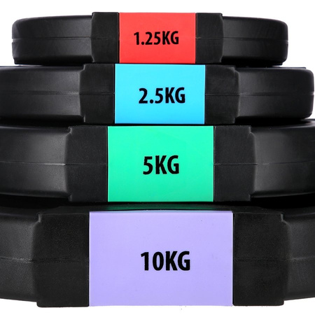 HMS Sztanga Regulowane Obciążenie 42 kg + Zaciski