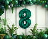 Balon Foliowy Dekoracja Na Urodziny Jubileusze Cyfra 8 Butelkowa Zieleń