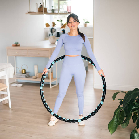 Hula Hop Odchudzające Z Wypustkami Magnetyczne 98 cm Do Ćwiczeń Fitness
