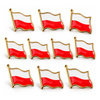 Przypinka Z Flagą Polski Na 11 Listopada Patriotyczna Flaga 2x2 cm 10 szt.