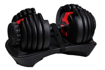 Sztangielka Regulowana Hantla Treningowa Do Ćwiczeń Siłowych 23,8 kg HMS