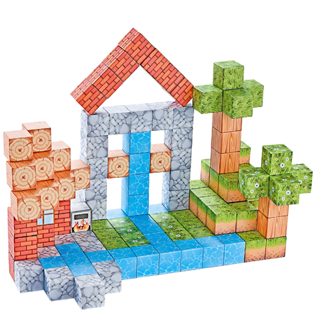 Klocki Magnetyczne Konstrukcyjne Zestaw 119 Elementów Edukacyjne Dla Dzieci