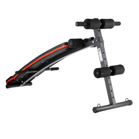 Ławka Skośna Treningowa Wielofunkcyjna Do Ćwiczeń Brzuszków + Ekspandery