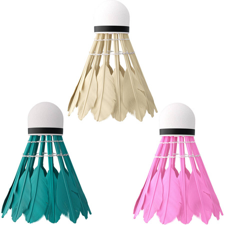 Zestaw 2 Rakiety W Pokrowcu + 6 Lotek Piórowych Do Gry W Badmintona NILS