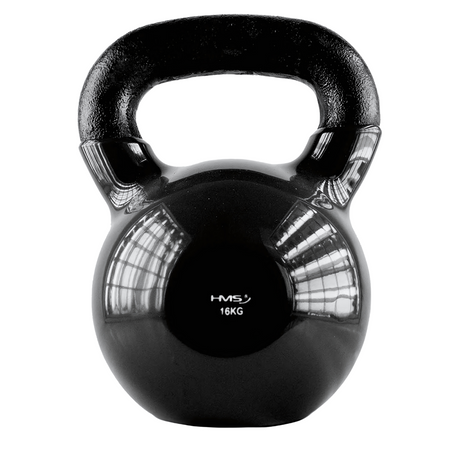 Kettlebell Hantla Żeliwna Pokryta Winylem Do Ćwiczeń Treningu Siłowego 16kg