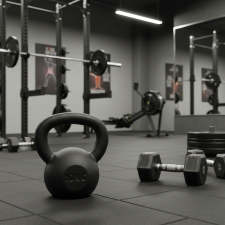 Kettlebell Ciężarek Hantla Żeliwna Odważnik Do Treningu Siłowego HMS 10 kg