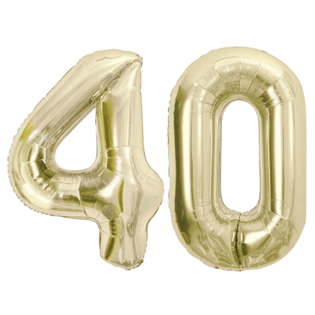 Balony Foliowe Dekoracja Na 40 Urodziny Rocznice Szampańskie 85 cm GODAN