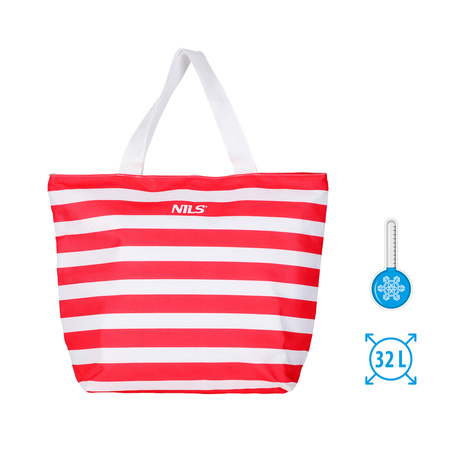 NILS Torba Termiczna Plażowa Piknikowa Na Lunch Z Termoizolacją Na Ramię 32 L
