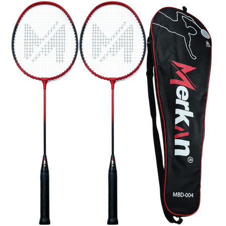 Zestaw Do Gry W Badmintona Rekreacyjnej Rakietki Paletki + Pokrowiec MERKAN