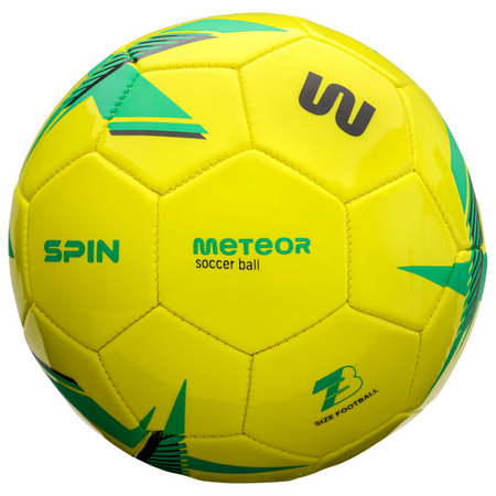 Piłka Nożna Meczowa Treningowa Rekreacyjna Na Trawę Halę Rozmiar 3 + Pompka METEOR