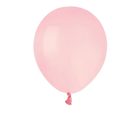 Balony Klasyczne Pudrowy Róż Pastelowe  5" Na Przyjęcie Urodziny 100 szt.