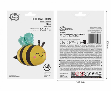 Balony Foliowe Duże Pszczółka Biedronka Motyl Na Urodziny Przyjęcie Imprezę