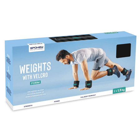 Neoprenowe Obciążenia Na Rzep Na Kostki Dłonie 2x1,5 kg SPOKEY