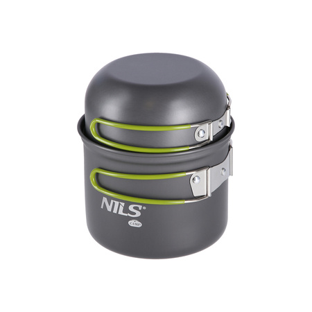 Menażka Turystyczna Harcerska Wojskowa 2 Garnki + 2 Miski Patelnie + Komplet Sztućców