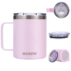 Kubek Termiczny Termos Turystyczny Stalowy 400 ml MAJESTIC SPORT