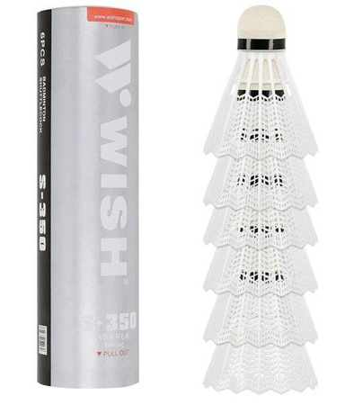 Zestaw 2 Rakiety + 6 Lotek Nylonowych Do Gry Rekreacyjnej W Badmintona