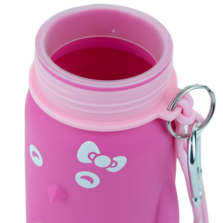 MERKAN Butelka Sportowa Bidon Silikonowy Składany Pingwin 500 ml