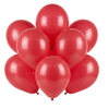 Balony Lateksowe Pastelowe Czerwone Na Urodziny Walentynki 10" - 10 szt.