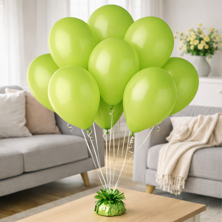 Balony Klasyczne Pastelowe Pistacjowe Lateksowe Na Urodziny 12" 100 szt.