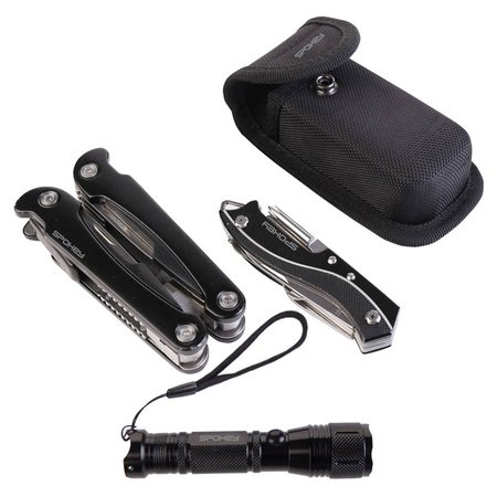 SPOKEY Zestaw Wielofunkcyjny Multitool Scyzoryk + Latarka