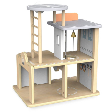 Drewniana Remiza Strażacka Z Akcesoriami MAMABRUM