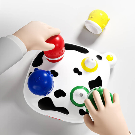 TOP BRIGHT Zabawka Edukacyjna Sensoryczna Dźwiękowa Z 4 Klockami