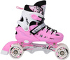 Łyżwy Rolki Regulowane Dziecięce Hokejowe 4w1 Łyżworolki Wrotki Kółka Kauczukowe	